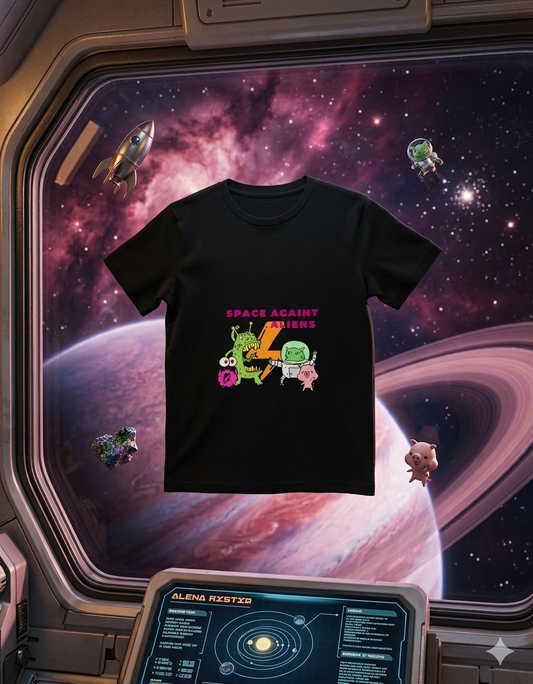 Aliens Boy's Crew Neck T-Shirt