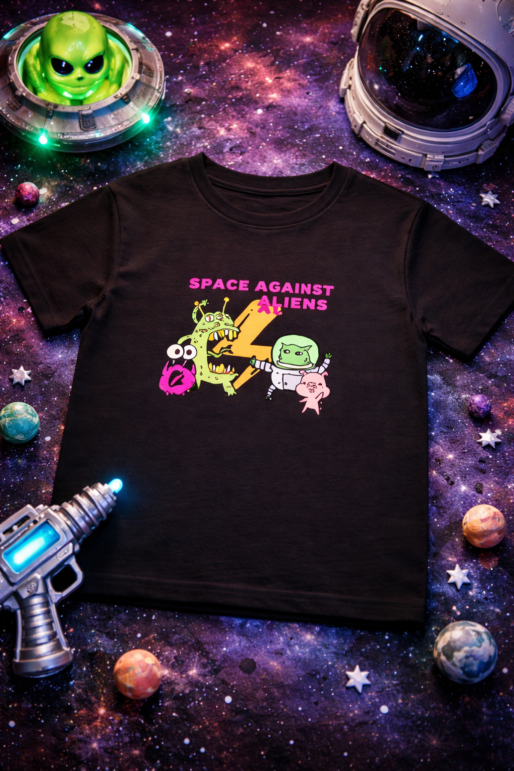 Aliens Boy's Crew Neck T-Shirt