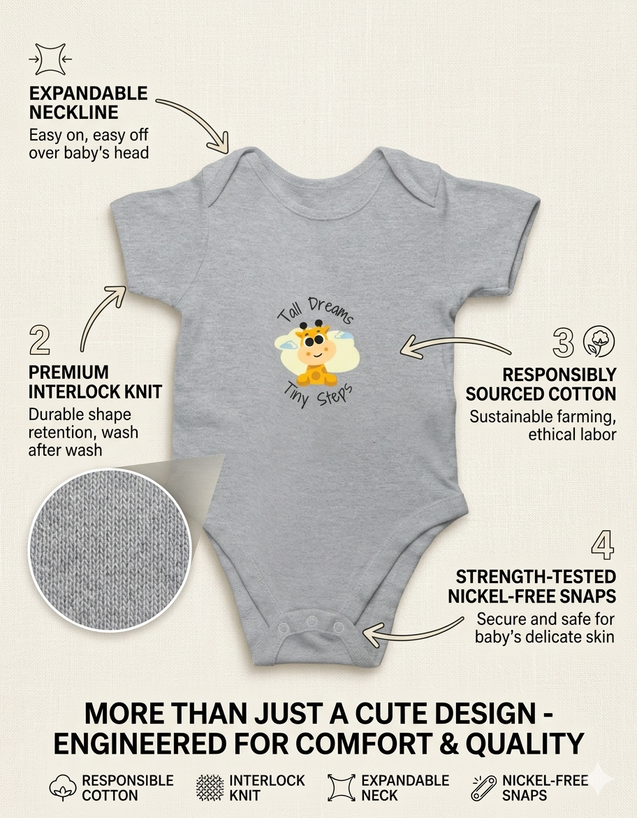 Cute Giraffe Kids Rompers