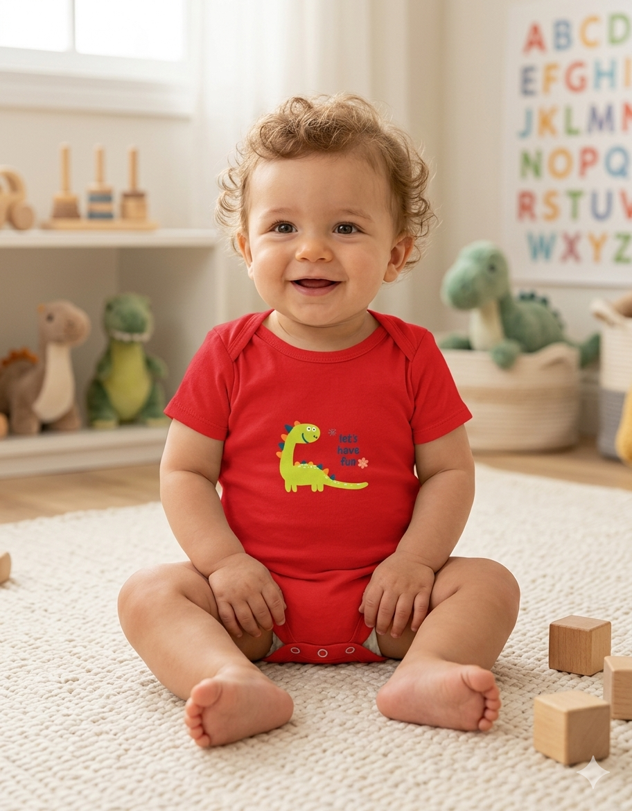 Cute Dino Kids Romper