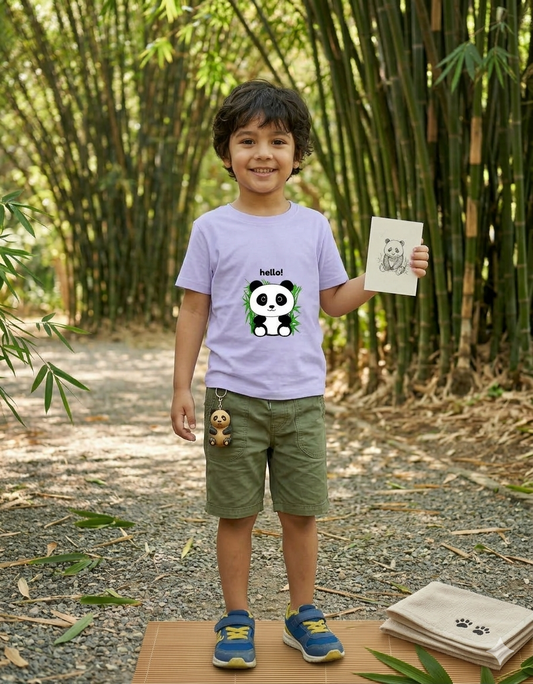Panda Boy's Crew Neck T-Shirt
