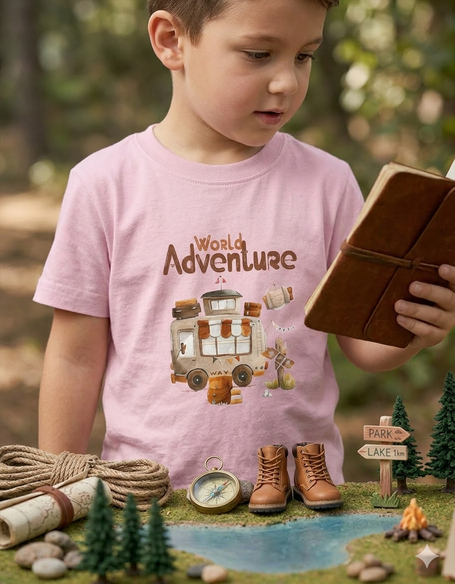 Adventure Boy's Crew Neck T-Shirt