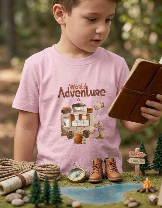 Adventure Boy's Crew Neck T-Shirt